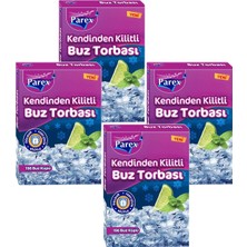 1001 Kendinden Kilitli Buz Torbası 196 Buz Adeti x 4 Adet