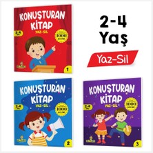 1001 Konuşturan Kitap Serisi Yaz-Sil Kitaplar (Türkçede En Çok Kullanılan 1000 Kelime)