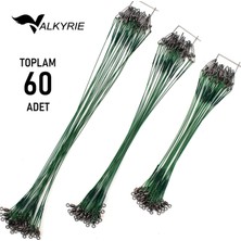 1001 60 Adet Çelik Fishing Leader Seti – Paslanmaz Çelik Olta Halatı Lider Teli 3 Boy Karışık
