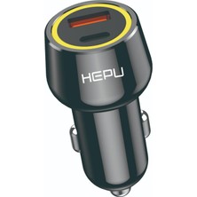 1001 Hepu HP-783 Araç Içi Şarj Cihazı 120W 3.1A Pd 30 Watt Hızlı Şarj Aleti Metal Çakmak Şarj Q