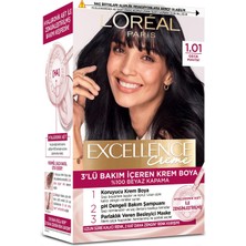 1001 L’oréal Paris Excellence Creme 1.01 Derin Gece Mavisi Saç Boyası