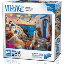 1001 500 Parça Santorini Puzzle Serhat Filiz Karton Tatil Deniz Manzara Temalı 14 Yaş ve Üzeri