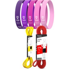 1001 Mega Setler Direnç Bantları + Pilates Bandı Direnç Bandı Barfiks Lastiği Loop Power Band