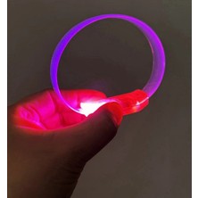 Beruflic 3 Modlu Pilli LED Işıklı Esnek Parti Bilekliği Pembe BX40