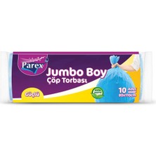 1001 Güçlü Çöp Torbası Jumbo Boy 10'lu 80 x 110 cm