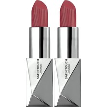 1001 Uzun Süre Kalıcı Nemlendirici Pürüzsüz Etkili Yarı Mat Ruj Satin Touch Lipstick 823 Bright Bu