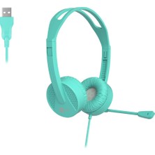 1001 HT106 USB Kablolu Mikrofonlu Kulak Üstü Kulaklık - Pc, Laptop, Tablet, Telefon Uyumlu, Iş, Oyun