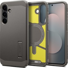 1001 Galaxy S25 Fe ile Uyumlu Magnet Kılıf Tough Armor Mag Fit Stand Özellikli Çift Katmanlı Zırh K