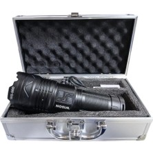 Beruflic Profesyonel Zoomlu El Feneri | 60W – 7000 Lümen – 13.200 Mah – Type‑c – Metal Gövde BX40