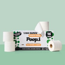 1001 %100 Bambu "extra Uzun Rulo" 16 Tuvalet Kağıdı Naked Doğal Beyaz
