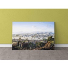 1001 Carlo Bossoli-Istanbul'a Bakan Türkler Kanvas Tablo, 70X110 cm