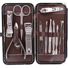 Beruflic Tırnak Makası Tırnak Bakım Seti Deri Çantalı 12 Parça Set BX40