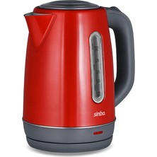 1001 SK-8031 Su Isıtıcı Kettle – Paslanmaz Çelik, 1.8 L, Inox, Otomatik Kapanma (Açık Gri)