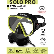 1001 Solo Pro Dalış Maskesi + Maske Kutusu + Antı Fog (Buğu Önleyici Film)