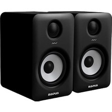 1001 Mı5 Iı Bluetooth Black | Çift 2x 35W 5'' 2-Yollu Bluetooth Aktif Stüdyo Referans & Dj Monitörü |