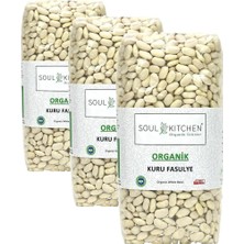 1001 Soul Kitchen Organik Kuru Fasulye 750 gr (3 Paketi)