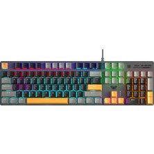 1001 S500 Blue Switch Rgb Makrolu Kablolu Gaming Mekanik Oyuncu Klavyesi