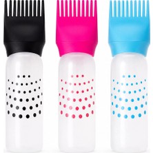 Beruflic Saç Boyama Tarak Renkli Plastik 6oz Ölçekli - Şeffaf Plastik Şişeli BX40