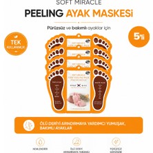 Efero 5 Adet Soft Miracle Foot Peeling - Ayak Soyucu Çorap Ölü Derileri Soyan Ayak Çorabı Peeling Maskesi