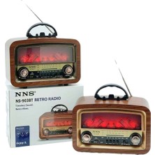 Nns NS-903BT Şömine Efektli Nostaljik Radyo (Bluetooth ve USB Bağlantılı)