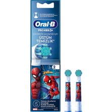 1001 Çocuk Için Spiderman Şarjlı Diş Fırçası Yedek Başlığı 2 Adet