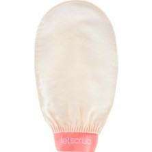 Frefly Store Ekru Banyo Duş Kesesi Peeling ELDIVENI%100 Floş Ipek Normal Ciltler Için