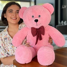 Frefly Store 80 cm Dev Pelüş Ayıcık,papyonlu Peluş Ayı,yumuşak ve Sevimli Büyük Boy Oyuncak Ayı,sarılmalık Papyonlu Ayıcık,sevgiliye Hediye (Pembe)