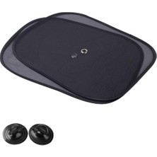 Frefly Store Wiforte Araç Oto Yan Cam Vantuzlu Güneşlik Perde Seti (2 Parça) - Oto Güneş Koruması, Sıcaklık Azaltıcı ve Uv Işınlarına Karşı Koruyucu