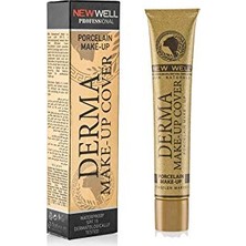 Frefly Store New Well Derma Make-Up Cover Foundation - Gold 1 Paket (1 x 50 G)