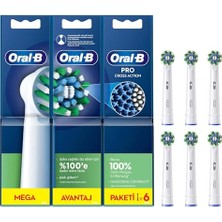 Frefly Store Oral-B Cross Action Şarjlı Diş Fırçası Yedek Başlığı 6 Adet