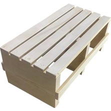 Frefly Store Doğal Ahşap Ev Içi Kullanıma Uygun Kaymaz Tabanlı Step Tahtası 18X25X50 cm