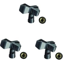 Frefly Store Lastvoice MT-20X 3'lü Geniş Mikrofon Tutacağı (Mikrofon Kelepçesi)