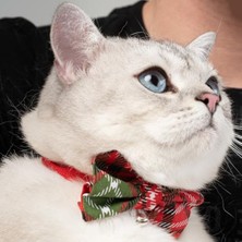 Frefly Store Ayarlanabilir Papyonlu Kedi Tasması