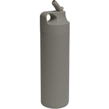 Frefly Store 304 L Çelik Gri 500 ml Pipetli Matara Suluk CIN414GR