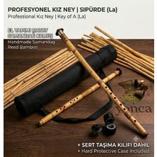 1001 Kız Ney Sipürde (La - Key Of A) Turkish Reed Flute | Handmade Samandag Bamboo Instrument + Hard Ca