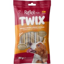 Frefly Store Plus Twix Tavuklu ve Dana Etli Çiğneme Çubukları Yetişkin Köpek Ödülü 80 gr