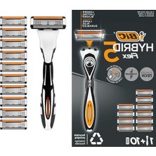 Frefly Store 5 Bıçaklı Tıraş Bıçağı Seti 1 Gövde ve 10 Yedek Başlık ile Erkek Bakımı