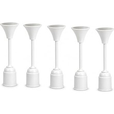 Frefly Store Orret Home 5 Adet Porselen Tij Duy Asma Ampul Duyu Kablo Gizlemeli E27 Uyumlu Tavan Sarkıt Aydınlatma Aparatı Seti