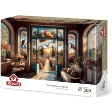 Frefly Store Art Puzzle Bahara Açılan Kapı 500 Parça Puzzle