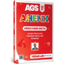 Yediiklim Yayınları 2027 Ags Ahenk Serisi Gelişim Psikolojisi , Öğrenme Psikolojisi ve Rehberlik Video Ders Notu