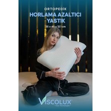 Frefly Store Horlama Azaltıcı Yastık - Horlama Önleyici Ortopedik Visco Yastık Yeşil 55X40X12/10, Mavi