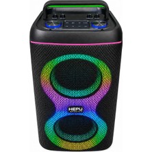 1001 HP-S60 Partybox Bluetooth Hoparlör – 2×6.5” Hoparlör 30W Güç Rgb Işık USB Tf Kart V E Aux
