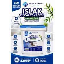 1001 250LI Kova Tuvalet Islak Mendili Bambu Özlü Klozete Atılabilir