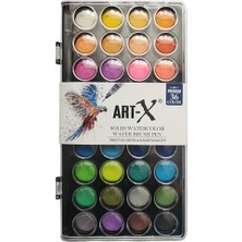 Frefly Store Art-X Premium Sulu Boya Seti, 36 Renk, Tablet Form, Suluboya Kalemi Dahil