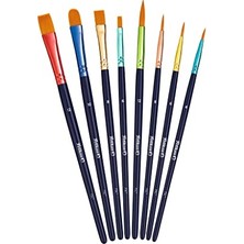 Frefly Store Pelikan Lot De 8 Pinceaux Synthétiques De Qualité Supérieure