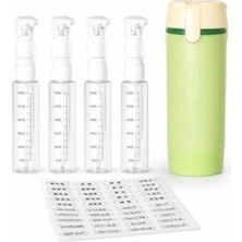 Frefly Store 4'ü 1 Arada Seyahat Için Uygun Pompalı Şişe Seti, 4 x 30 Ml, Etiketli, Asorti Renkler