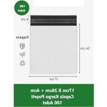 Frefly Store 17 x 26+4 cm Boyutunda Cepsiz Kargo Poşeti, 300 Adet