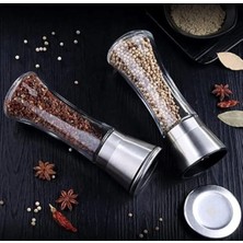 Frefly Store Kapaklı Baharat Değirmeni Seti, 2'li 19 cm