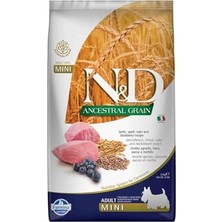 Frefly Store Ancestral Grain Köpek Kuzu, Kılçıksız Buğday, Yulaf & Yabanmersini Yetişkin Mini 2.5 kg