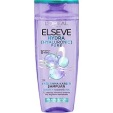 Frefly Store L'oreal Paris Elseve Hydra Hyaluronic Pure Salisilik Asit Içeren Yağlanma Karşıtı Arındırıcı Şampuan 300 ml